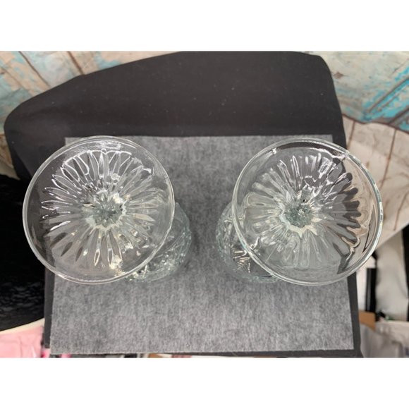 Libbey Glass Company Hobstar Pattern  (2) 12oz Clear   Glass - Picture 3 of 6